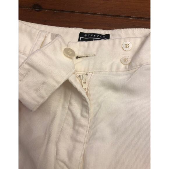 Adidas stretch ivory corduroy cream pants size 2 - Picture 4 of 11